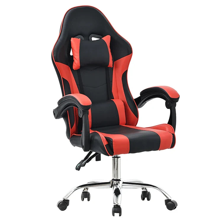 HKM-561171 Ergonomic Black and Purple Gaming Chair with Footrest for Ultimate Comfort