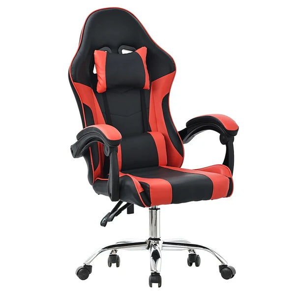 HKM-561171 Ergonomic Black and Purple Gaming Chair with Footrest for Ultimate Comfort