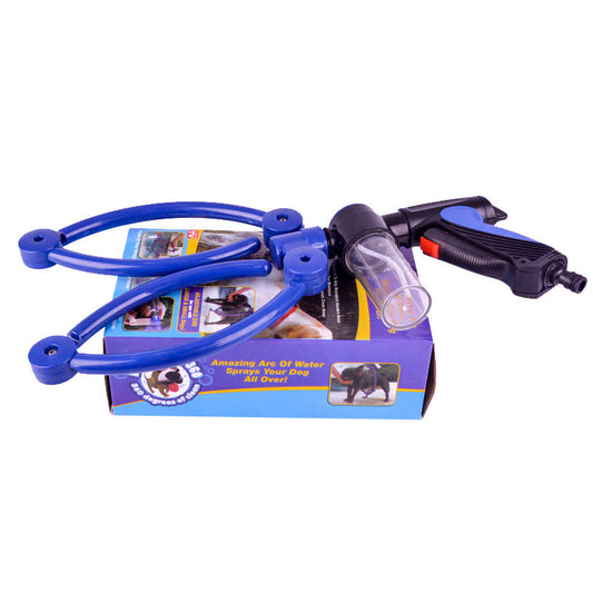 HKM-5611965 360-Degree Self-Priming Foldable Pet Bathing Spray Gun with Adjustable Water Flow and Anti-Skid Handle