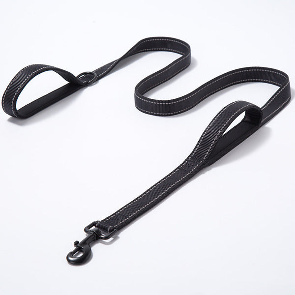 HKM-561299 Nylon Double Thickened Reflective Dog Leash - 2.5cm Width, 150cm Length
