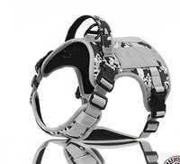 HKM-5613373 Tactical Dog Harness in Khaki, Black, Rose Red, Camouflage Blue, and Camouflage White - Durable Polyester Material for Comfort and Control