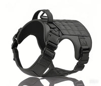 HKM-5613373 Tactical Dog Harness in Khaki, Black, Rose Red, Camouflage Blue, and Camouflage White - Durable Polyester Material for Comfort and Control