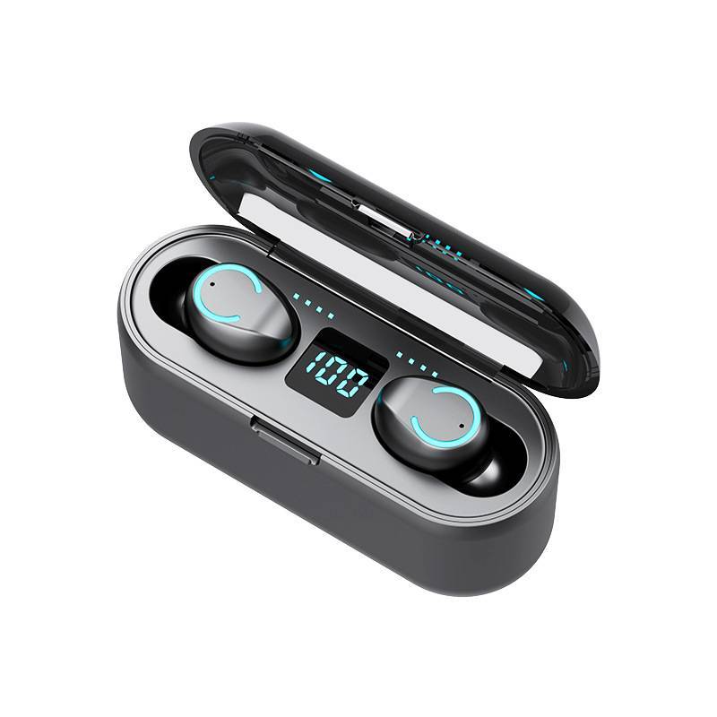 HKM-561363 Wireless 5.0 Binaural TWS Bluetooth Earbuds with Battery Display and Voice Control