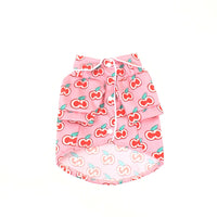HKM-5614653 Casual Pink Apple Cotton Pet Shirt for Male Dogs - Available in Multiple Sizes