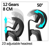 HKM-561555 Ergonomic Office Chair with Adjustable Headrest and Back Height Functionality