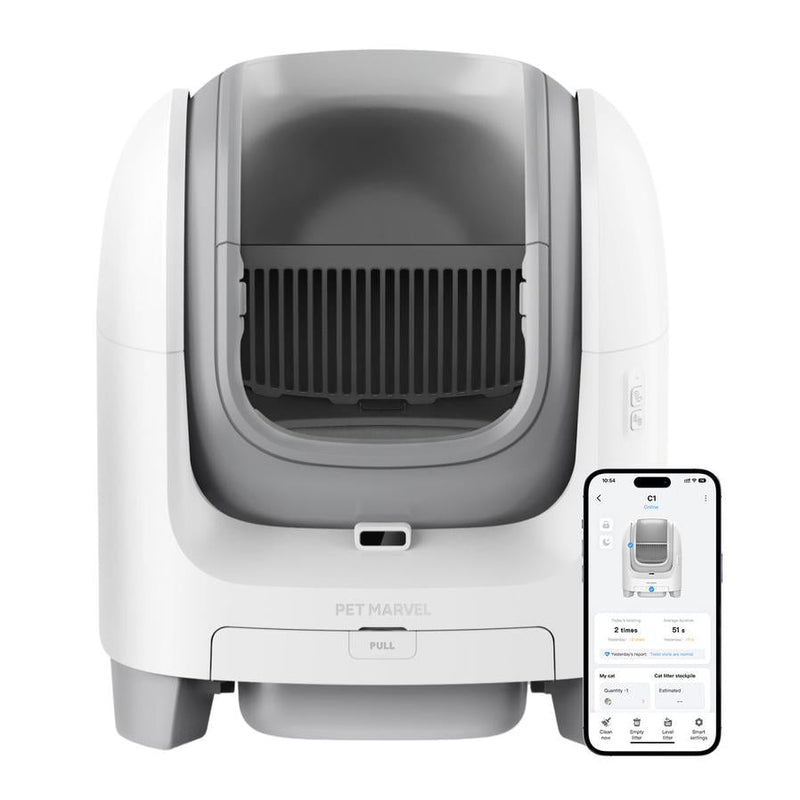 HKM-561619 Large Open Top Smart WiFi Self-Cleaning Cat Litter Box with Bio-Enzyme Deodorization