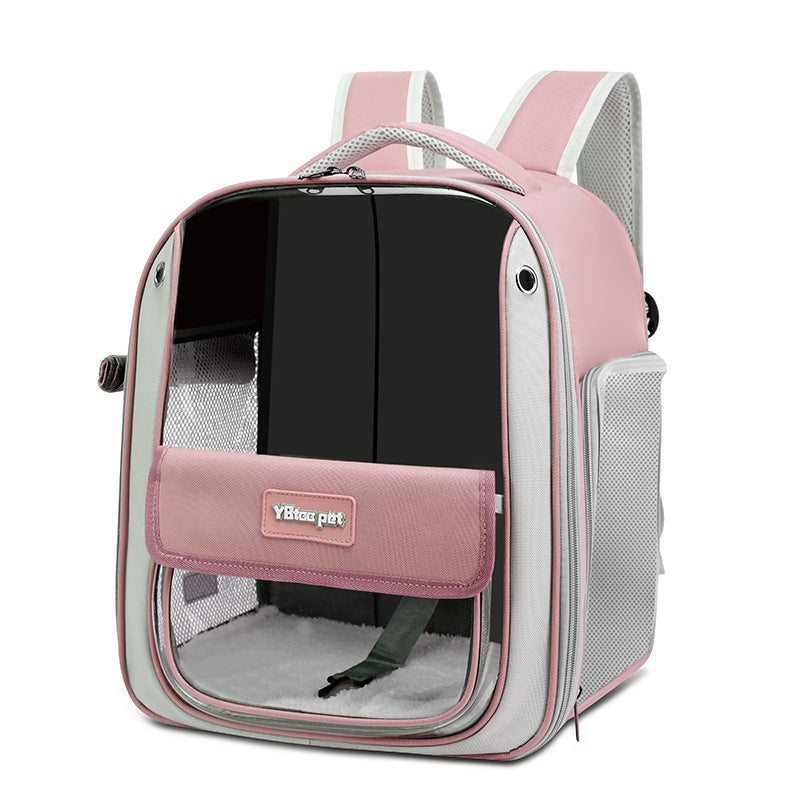 HKM-5616317 Large Capacity Breathable Panoramic Pet Carrier Bag - Lightweight Oxford Fabric