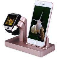 HKM-561683 2-in-1 Charging Dock Station for iPhone and Apple Watch – Compatible with iPhone X, 8, 7 Plus, 6S, 5, 5S, SE