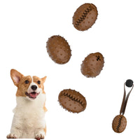 HKM-5617341 Pet Tooth Cleaning Ball with Coffee Bean Design - TPR Rope Knot Slow Eating Toy