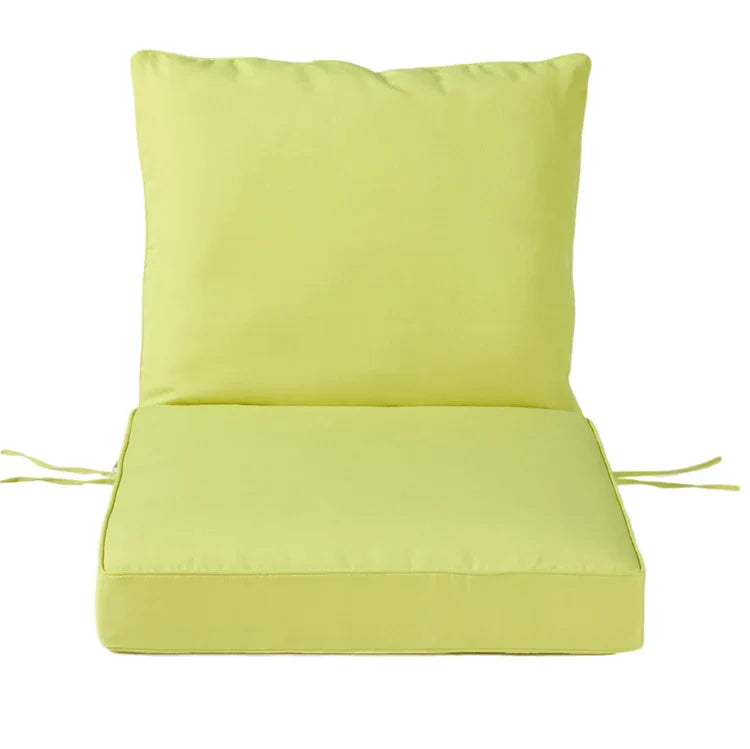 HKM-561811 Outdoor Deep Seat Cushion Set for Patio Furniture - 50 Water-Resistant Polyester Rectangular Cushions