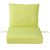 HKM-561811 Outdoor Deep Seat Cushion Set for Patio Furniture - 50 Water-Resistant Polyester Rectangular Cushions