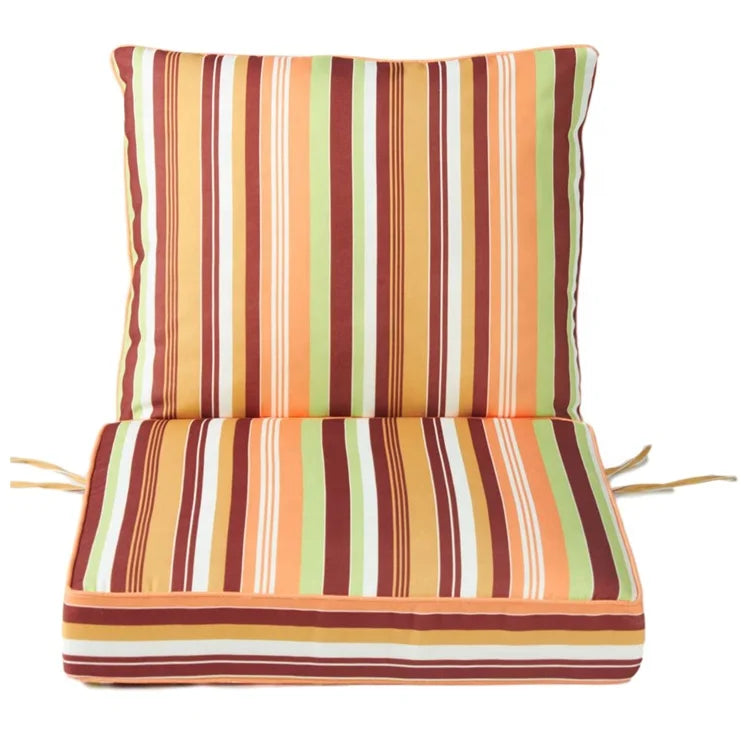 HKM-561811 Outdoor Deep Seat Cushion Set for Patio Furniture - 50 Water-Resistant Polyester Rectangular Cushions