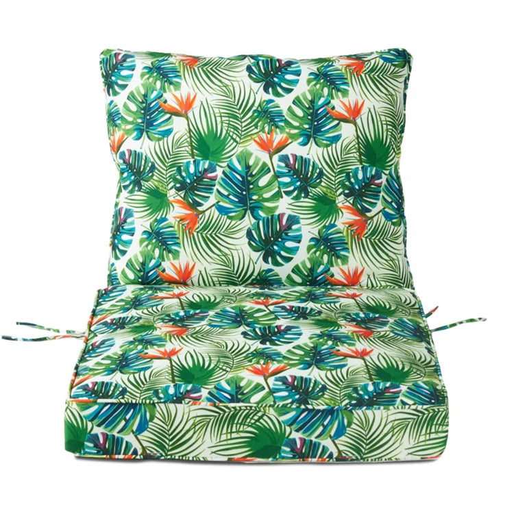 HKM-561811 Outdoor Deep Seat Cushion Set for Patio Furniture - 50 Water-Resistant Polyester Rectangular Cushions