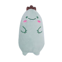 HKM-5619517 Plush Cat Oval Toys with Cat Grass - Available in Frog, Dinosaur, Brown Bear, Cat, and Duck Designs