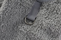 HKM-5620413 Hooded Double-Sided Fleece Dog Clothes in Various Colors with Traction Rope Clip