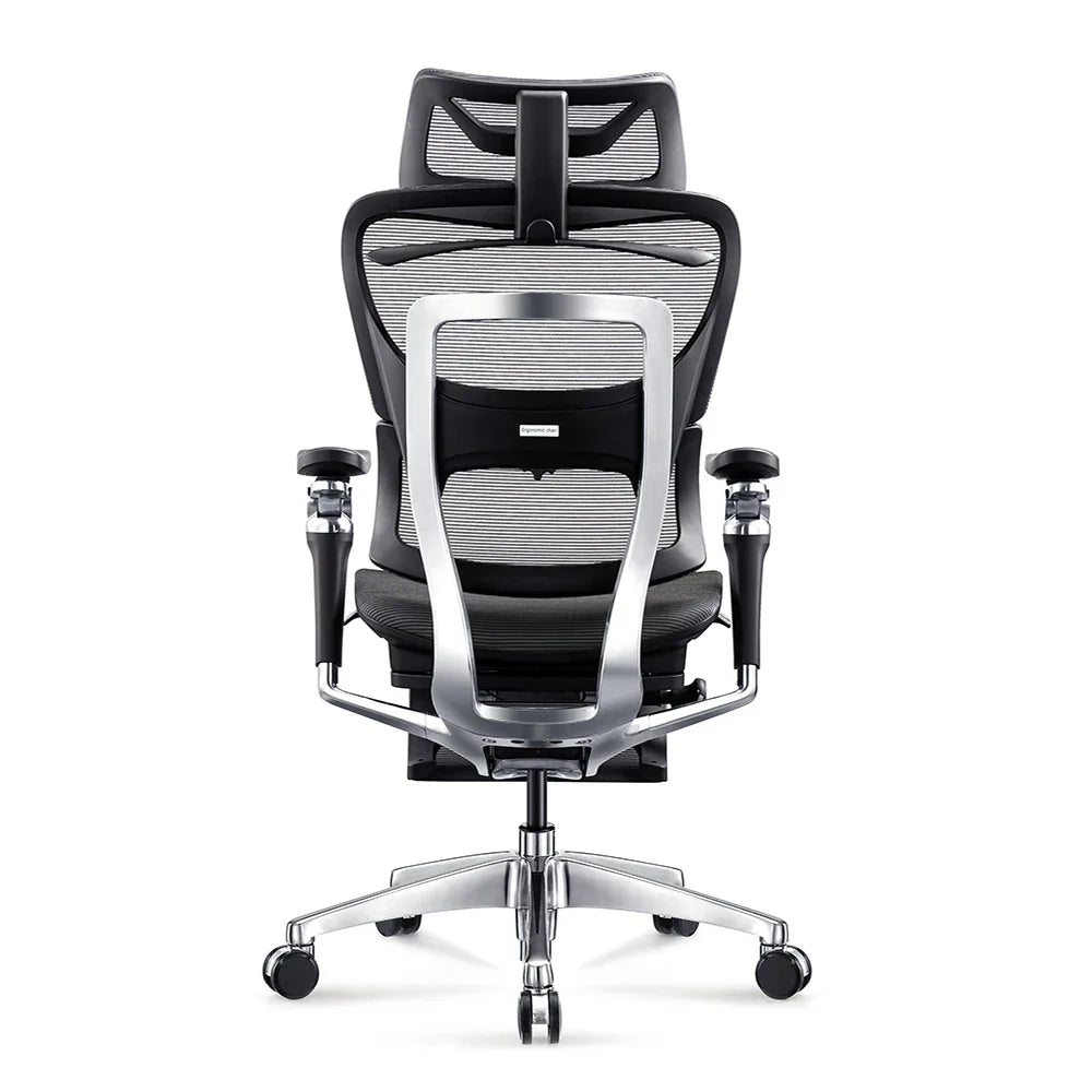 HKM-562067 Ergonomic High Back Mesh Office Chair with Adjustable Footrest and 7D Armrests