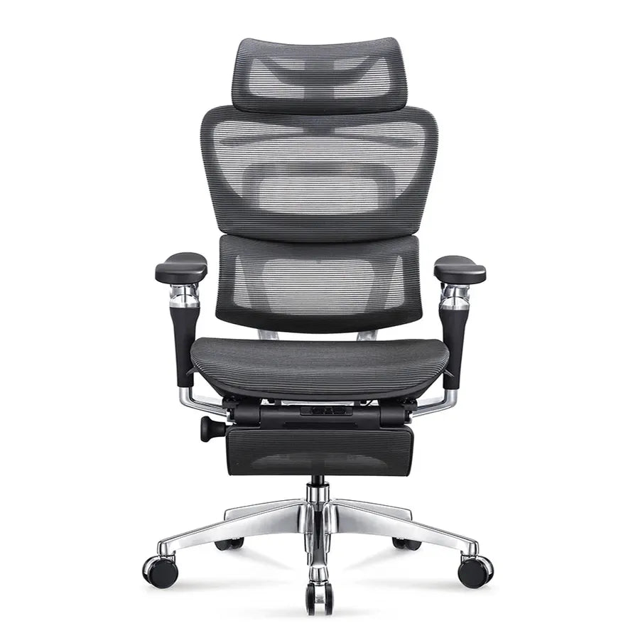 HKM-562067 Ergonomic High Back Mesh Office Chair with Adjustable Footrest and 7D Armrests