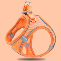 HKM-5621309 Reflective Breathable Chest Strap Vest with 1.5m Traction Rope for Small Dogs