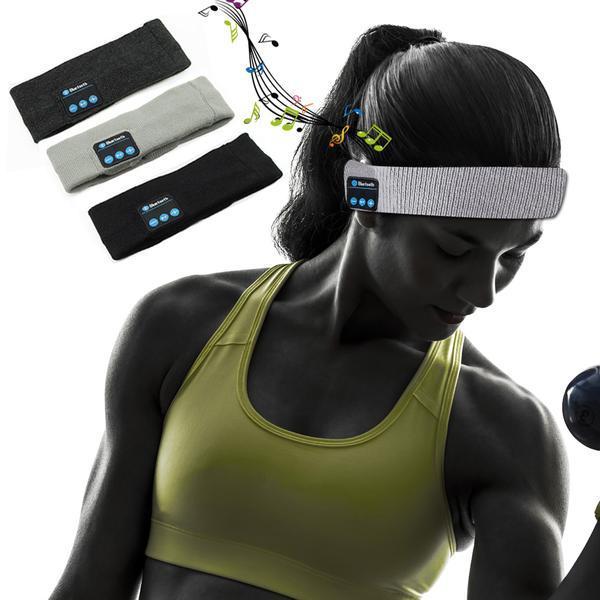 HKM-562131 Bluetooth Wireless Music Headband with Built-in Microphone and Rechargeable Battery