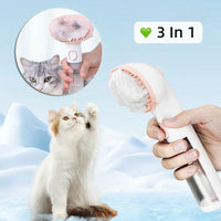 HKM-5621437 3-in-1 Pet Steam Comb for Wash-Free Grooming, Hair Removal, and Massaging Pets