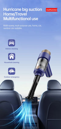 HKM-562195 3-in-1 Wireless Handheld Vacuum Cleaner with Strong Suction and Air Duster - 18-Minute Runtime, Ideal for Car and Desktop Cleaning