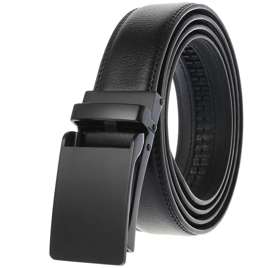HKM-562323 Men's Wear-resistant Automatic Buckle Belt - Versatile Design for Everyday Use
