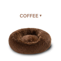 HKM-5623869 Cozy Doughnut-Shaped Pet Bed for Medium to Large Cats and Dogs, Washable Plush Cushion