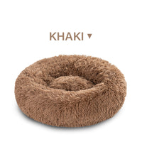 HKM-5623869 Cozy Doughnut-Shaped Pet Bed for Medium to Large Cats and Dogs, Washable Plush Cushion