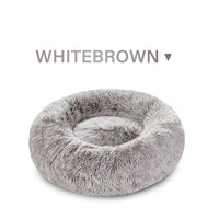 HKM-5623869 Cozy Doughnut-Shaped Pet Bed for Medium to Large Cats and Dogs, Washable Plush Cushion