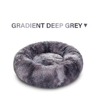 HKM-5623869 Cozy Doughnut-Shaped Pet Bed for Medium to Large Cats and Dogs, Washable Plush Cushion
