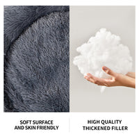 HKM-5623869 Cozy Doughnut-Shaped Pet Bed for Medium to Large Cats and Dogs, Washable Plush Cushion