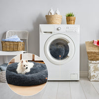 HKM-5623869 Cozy Doughnut-Shaped Pet Bed for Medium to Large Cats and Dogs, Washable Plush Cushion
