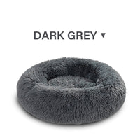 HKM-5623869 Cozy Doughnut-Shaped Pet Bed for Medium to Large Cats and Dogs, Washable Plush Cushion