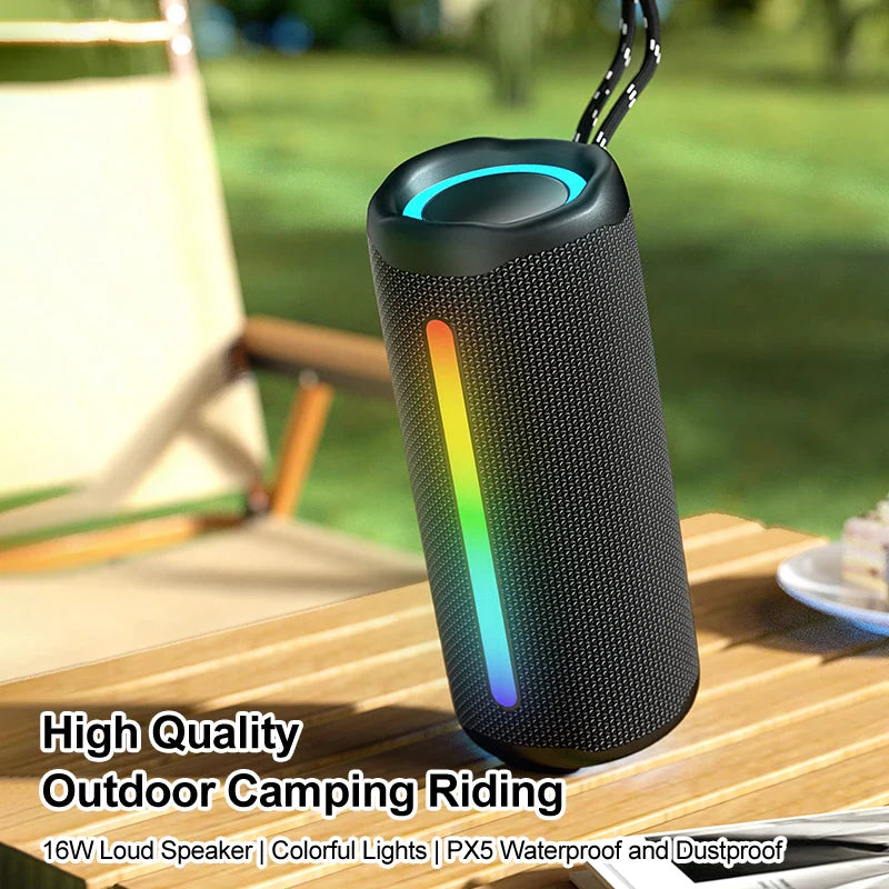 HKM-562451 RGB Bluetooth Wireless Speaker - Portable High-Quality Audio Box for Personal Use