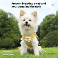 HKM-5624893 Durable Vest-Style Dog Rope Leash with Comfortable Chest Strap ¨C Multiple Colors Available