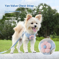 HKM-5624893 Durable Vest-Style Dog Rope Leash with Comfortable Chest Strap ¨C Multiple Colors Available