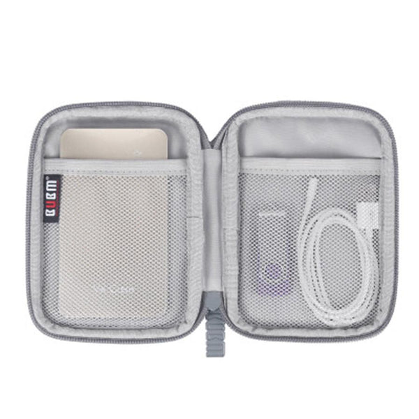 HKM-562515 Portable Digital Data Cable and Hard Disk Storage Bag - Simple Handbag Design for Travel and Desktop Use