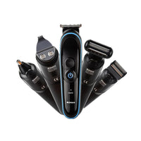 HKM-562515 Rechargeable Multi-Function Hair Clipper with Stainless Steel Blade - Model MS-5010, Black and Blue
