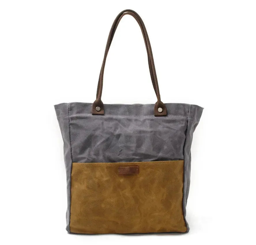 HKM-562515 Retro Waterproof Batik Canvas Shoulder Tote Bag for Women in Various Colours