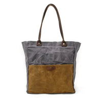 HKM-562515 Retro Waterproof Batik Canvas Shoulder Tote Bag for Women in Various Colours