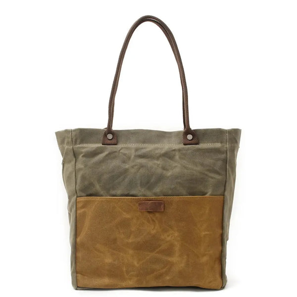 HKM-562515 Retro Waterproof Batik Canvas Shoulder Tote Bag for Women in Various Colours