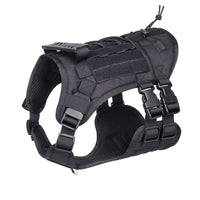 HKM-5628221 Tactical Pet Harness for Dogs, Adjustable Oxford Cloth in Black, Army Green, Gray
