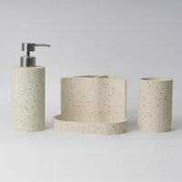 HKM-563027 Modern Resin Bathroom Accessories Set for Custom Home Design