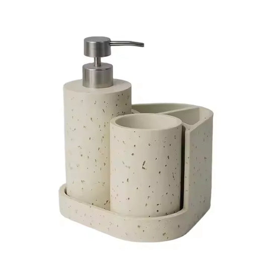 HKM-563027 Modern Resin Bathroom Accessories Set for Custom Home Design