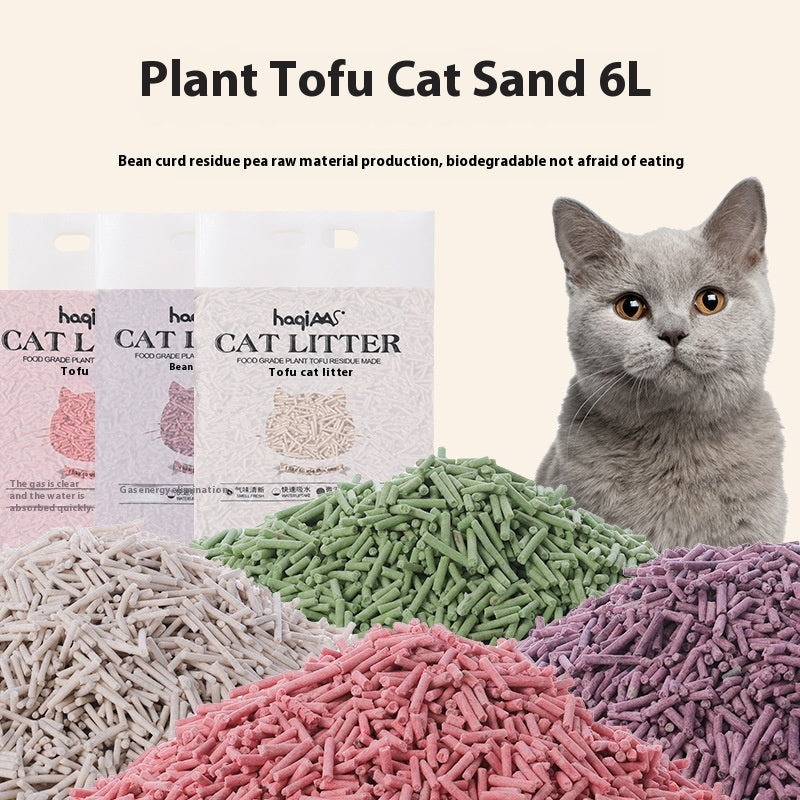 HKM-5631421 Eco-Friendly Cat Litter with Green Tea - 6L Plant-Based Formula