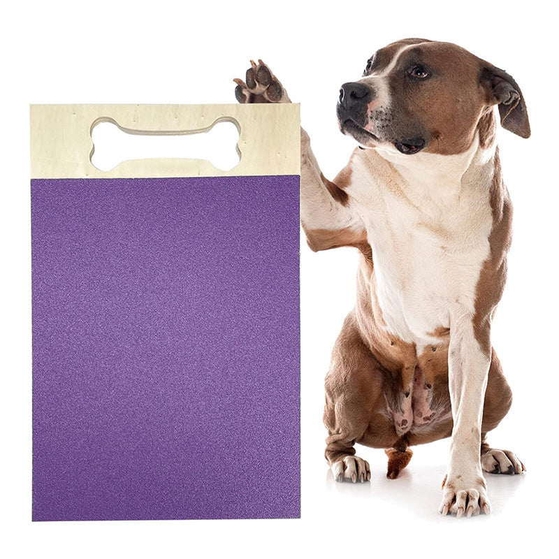 HKM-5631549 Wooden Square Pet Scratch Board for Dogs - Available in Black, Green, and Purple