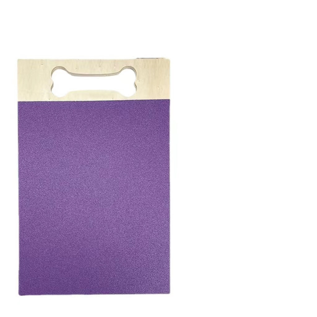 HKM-5631549 Wooden Square Pet Scratch Board for Dogs - Available in Black, Green, and Purple