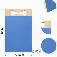 HKM-5631549 Wooden Square Pet Scratch Board for Dogs - Available in Black, Green, and Purple