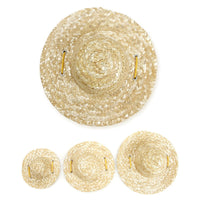 HKM-5631933 Stylish Woven Straw Hat for Dogs - Adjustable, Breathable, and Comfortable Design