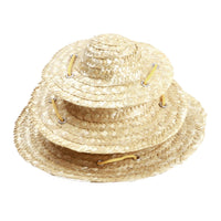 HKM-5631933 Stylish Woven Straw Hat for Dogs - Adjustable, Breathable, and Comfortable Design